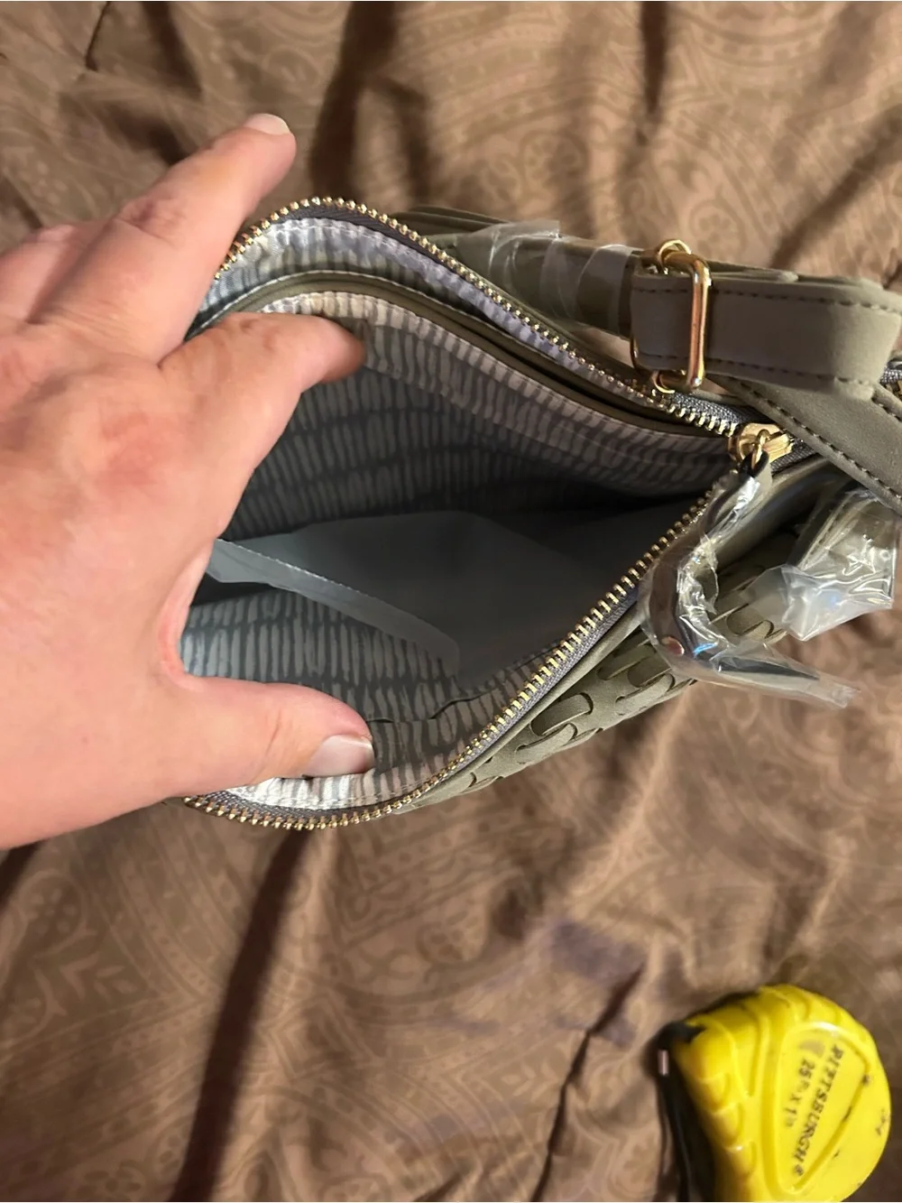 Violet ray crossbody  Bag -